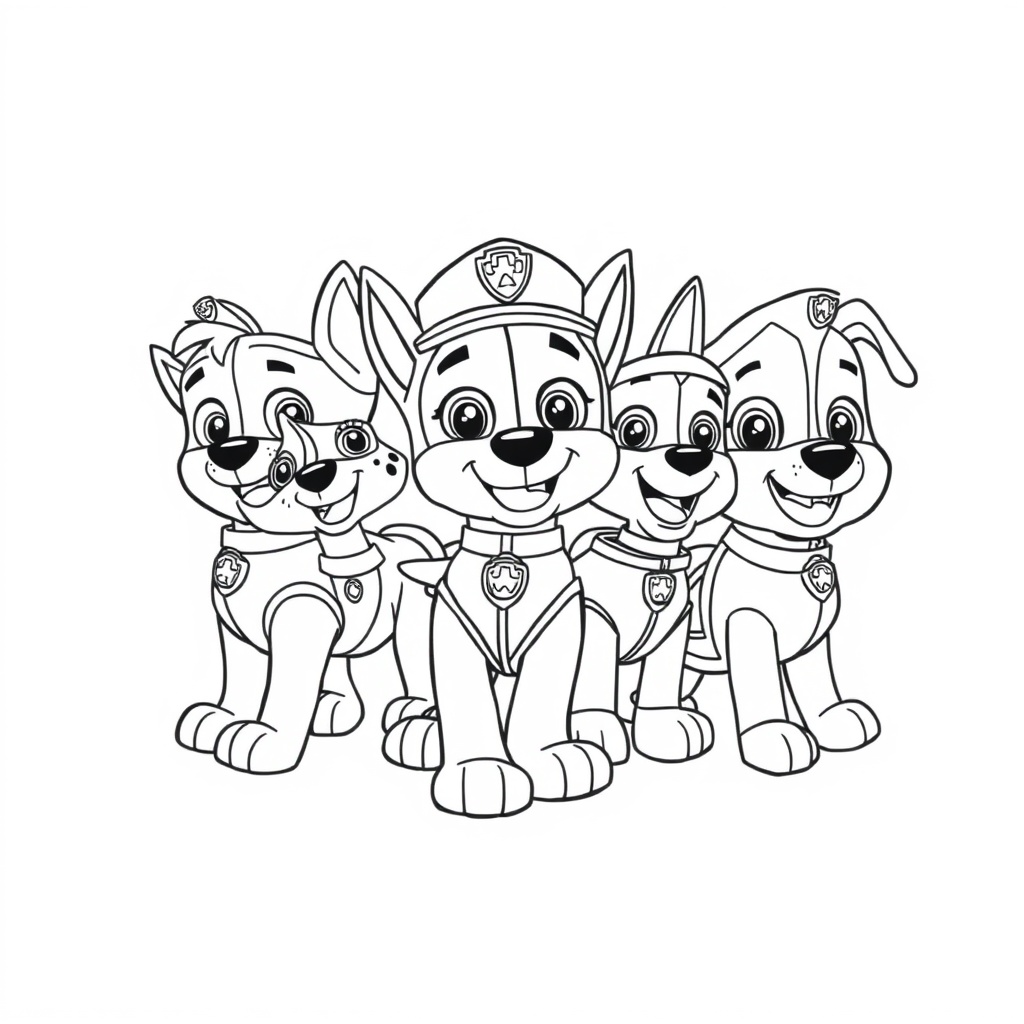 Libro para Colorear de Patrulla Canina