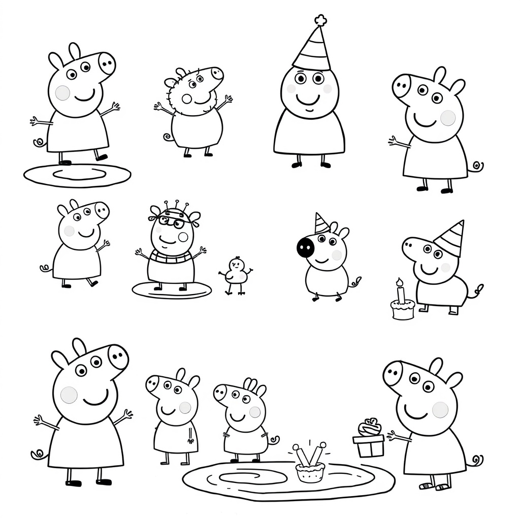 Kolorowanka Świnka Peppa