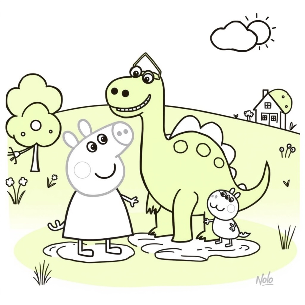 Kolorowanka Peppa Pig