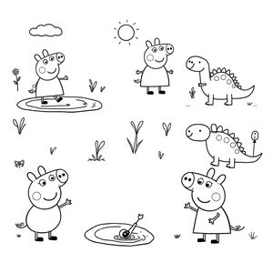 Kolorowanka z Peppą Pig