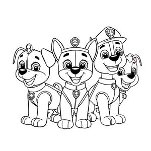 Kolorowanka: Psi Patrol na Akcji