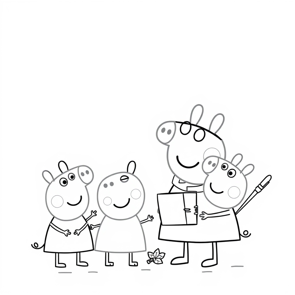 Kolorowanka Peppa Pig