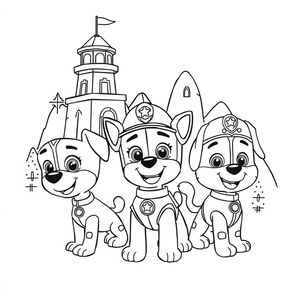 Coloring Book for Kids: PAW Patrol
