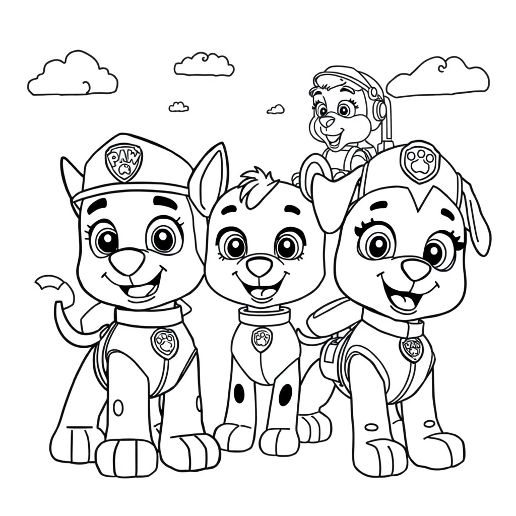Kolorowanka Psi Patrol
