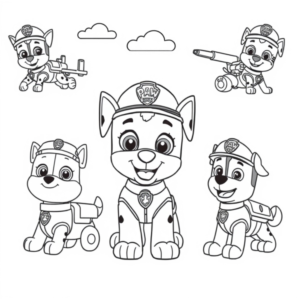Coloring Book: PAW Patrol on a Mission