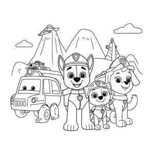 Kolorowanka Psi Patrol