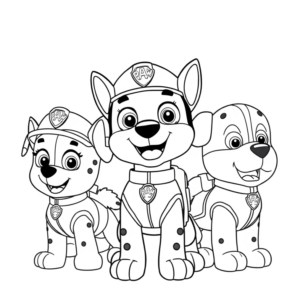 Libro para Colorear de Patrulla de Cachorros