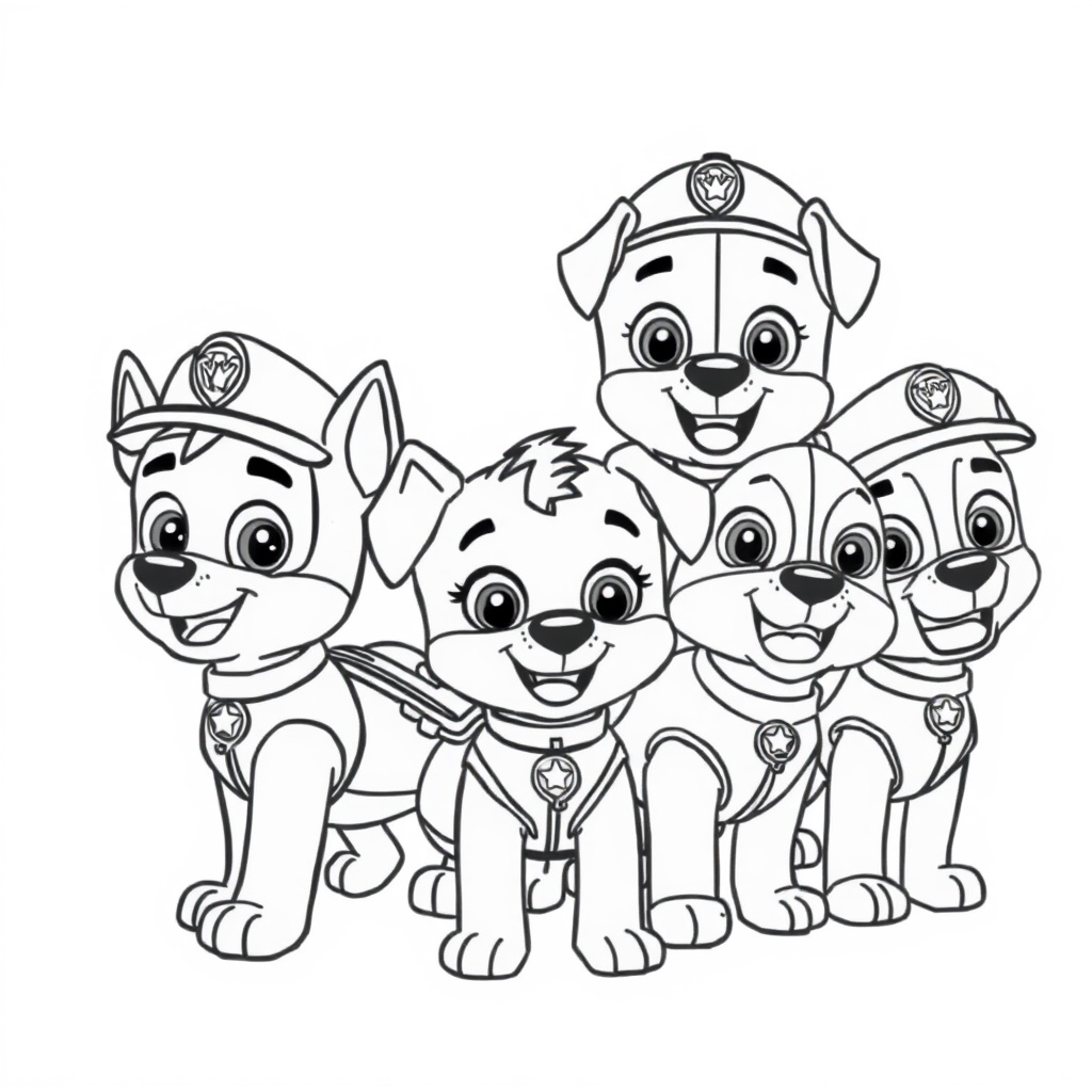 Kolorowanka Psi Patrol