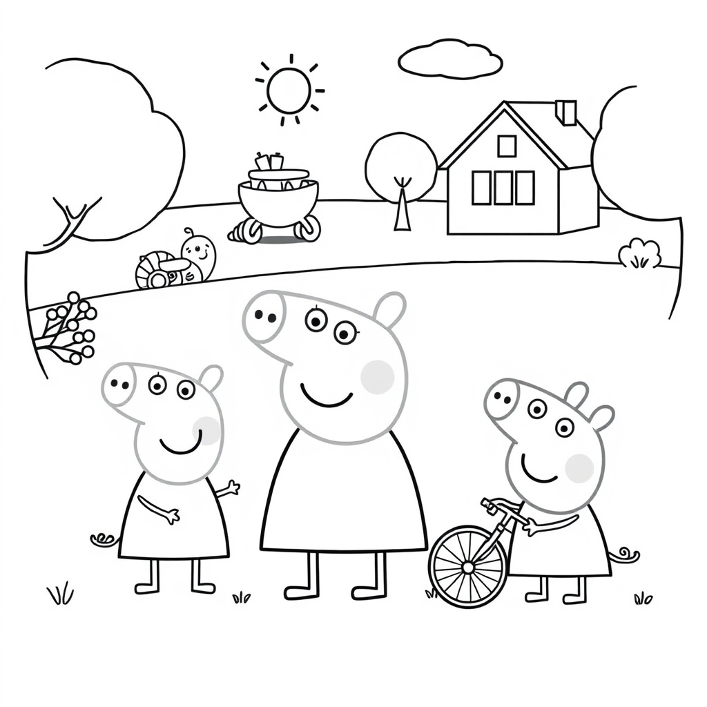 Kolorowanka Peppa Pig