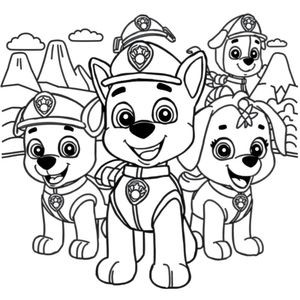 Kolorowanka Psi Patrol