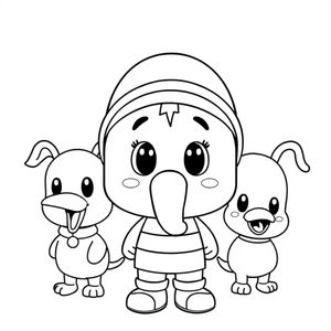 Pocoyo - Joyful Coloring Pages