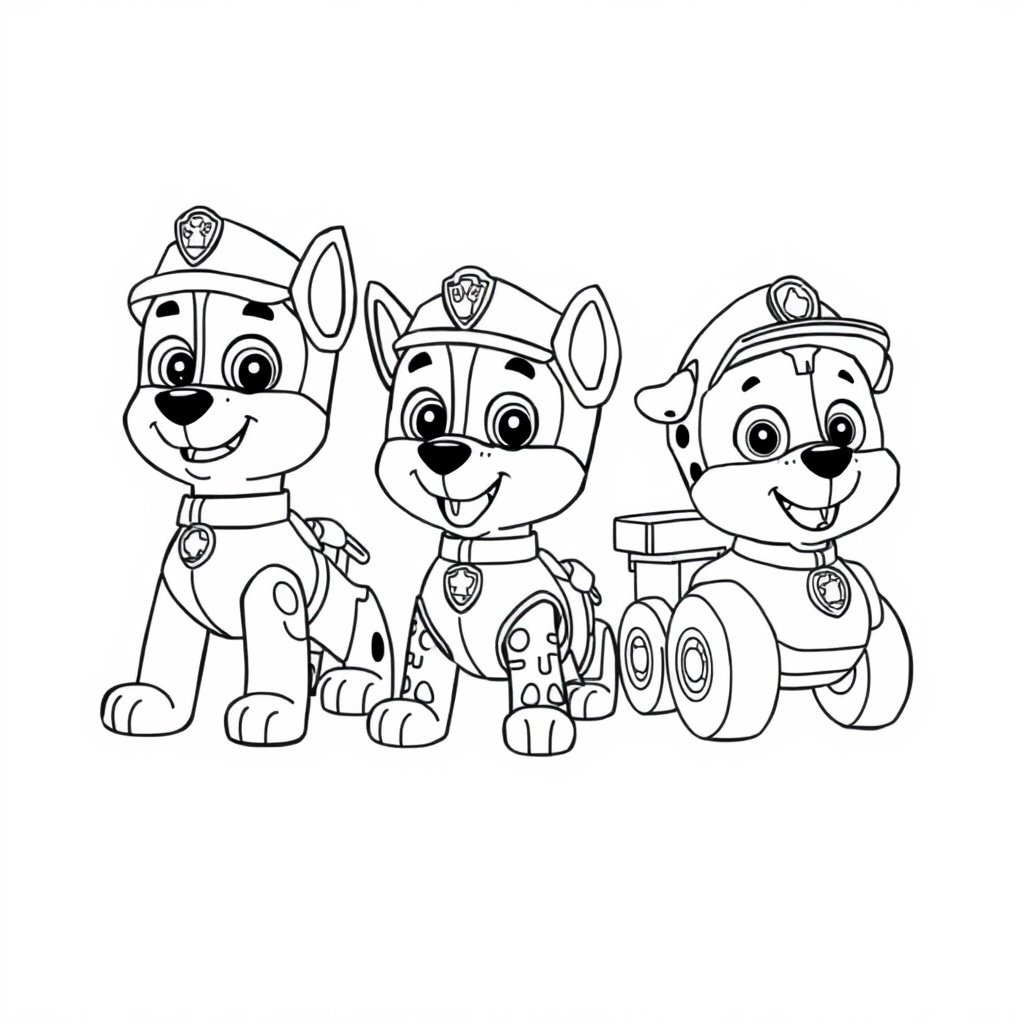 Kolorowanka Psi Patrol