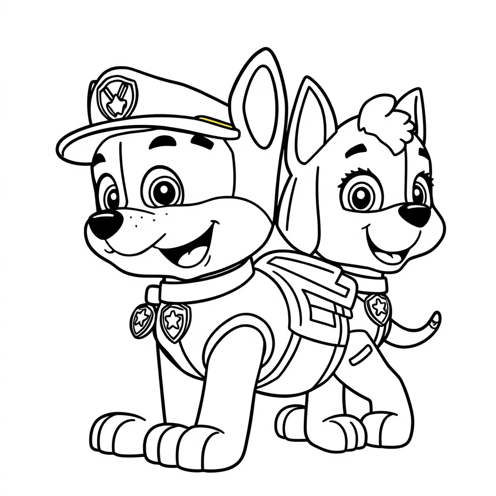 Libro para Colorear de Patrulla de Cachorros