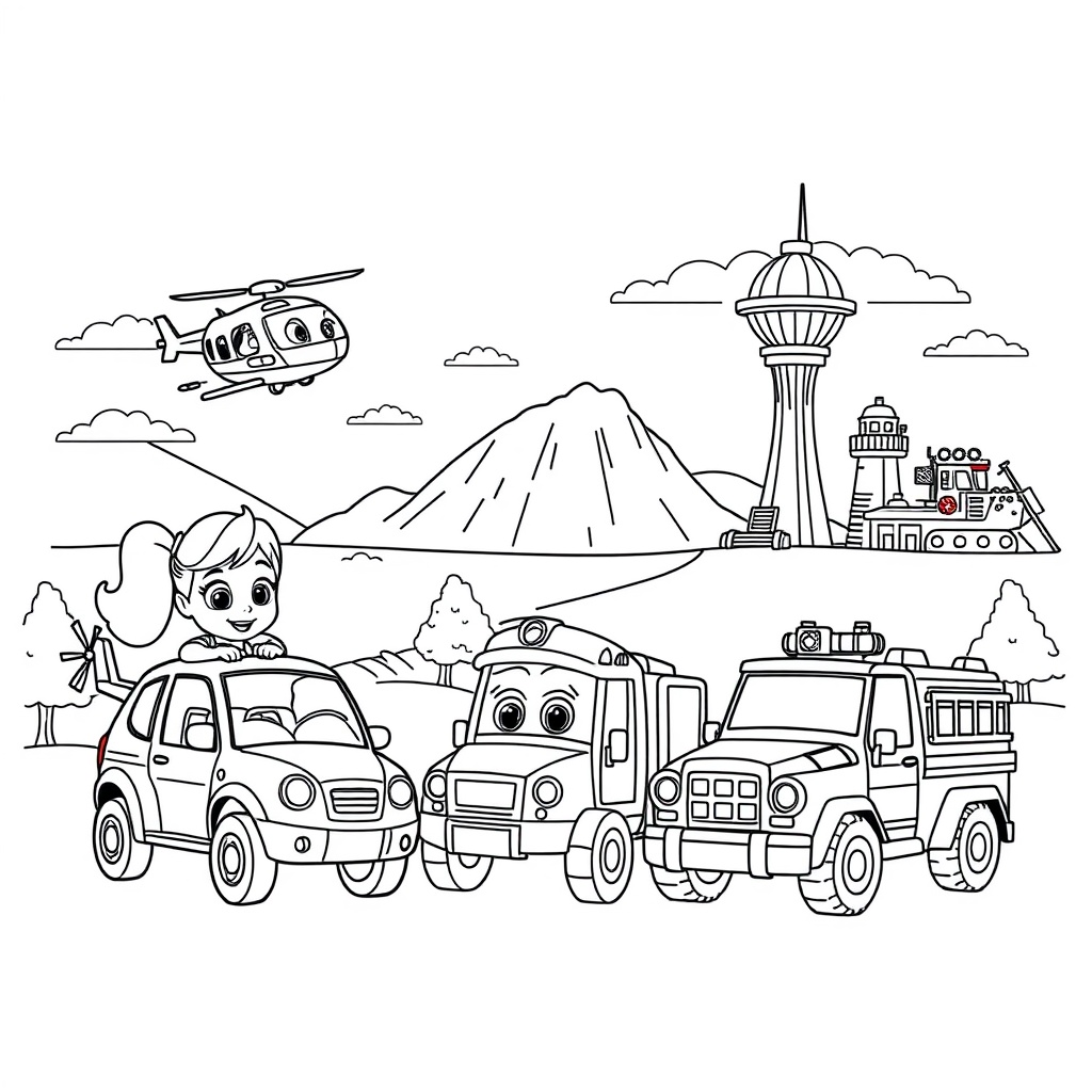 Kolorowanka PSI Patrol