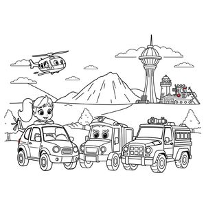 Kolorowanka PSI Patrol