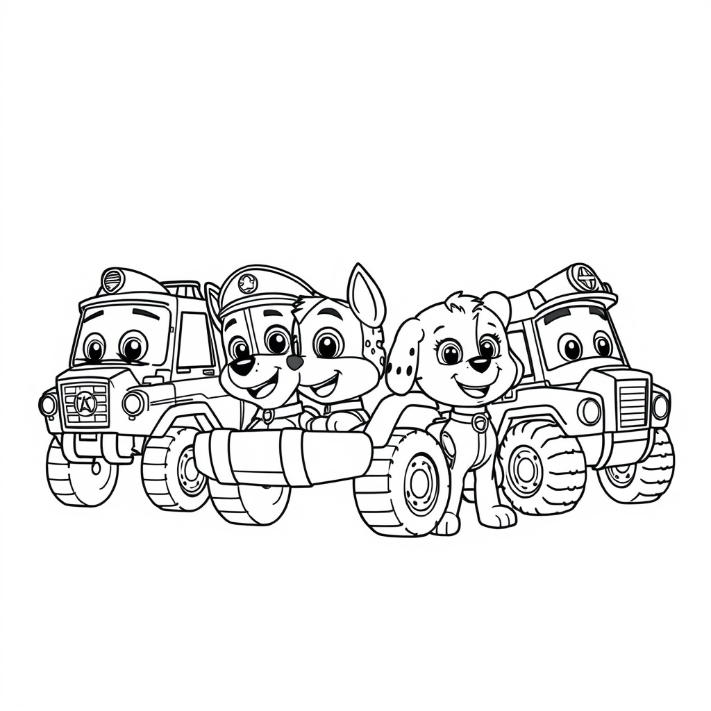 Psi Patrol Kolorowanka