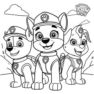 Psi Patrol: Misje do Pokolorowania