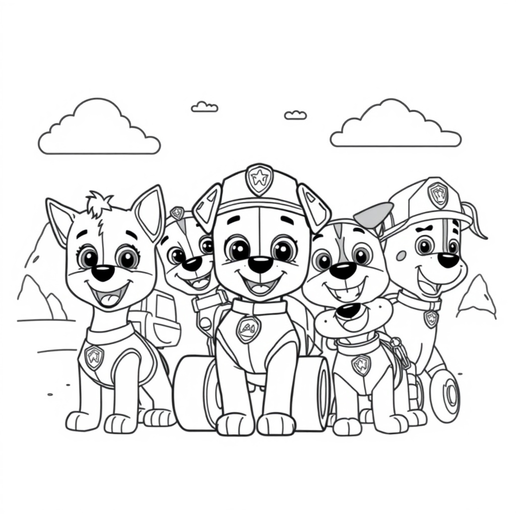 Libro para Colorear Patrulla Canina