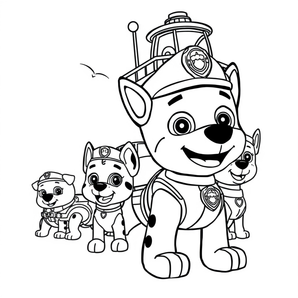 Kolorowanka PAW Patrol: Drużyna Ratunkowa