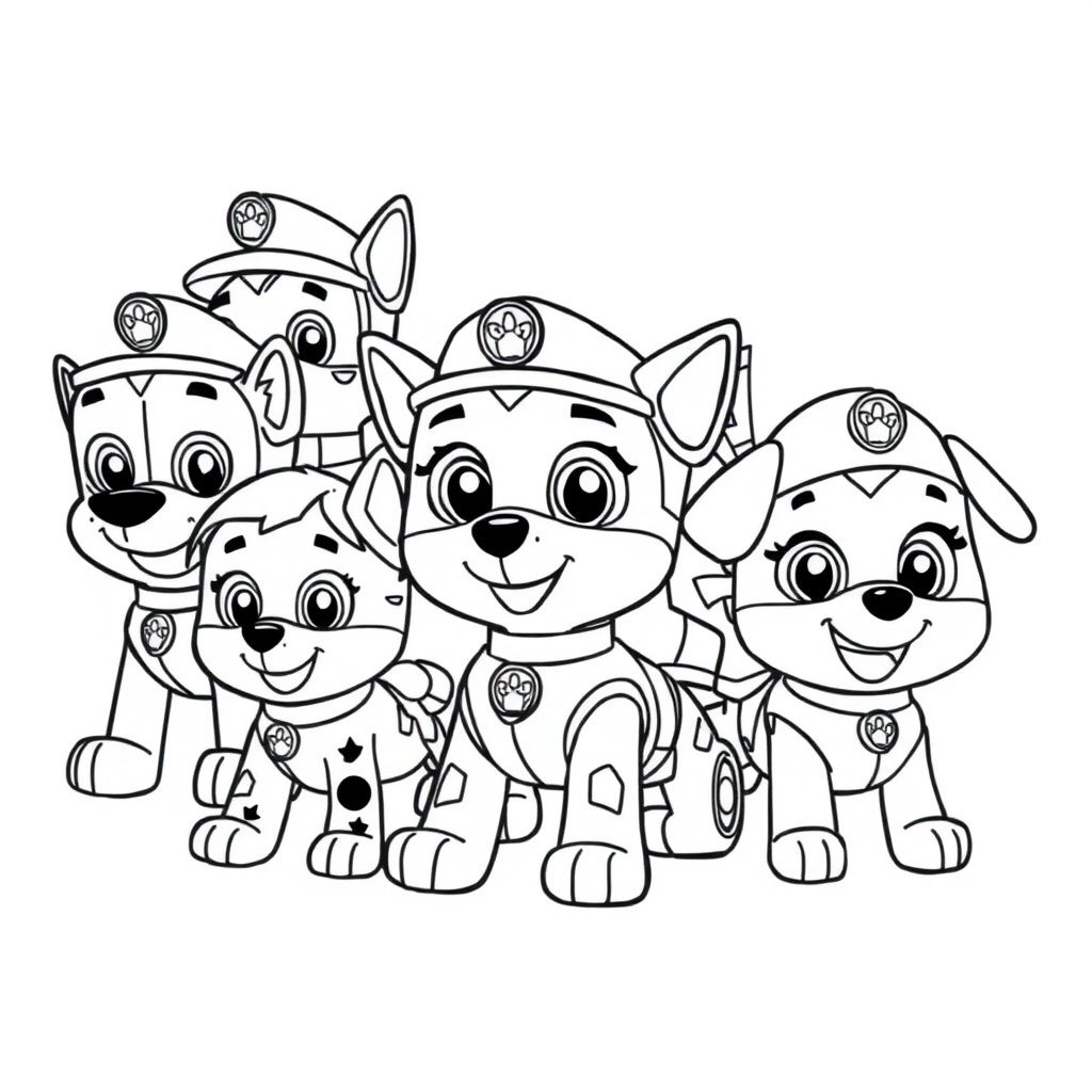 Kolorowanka Strażnicy PAW Patrol