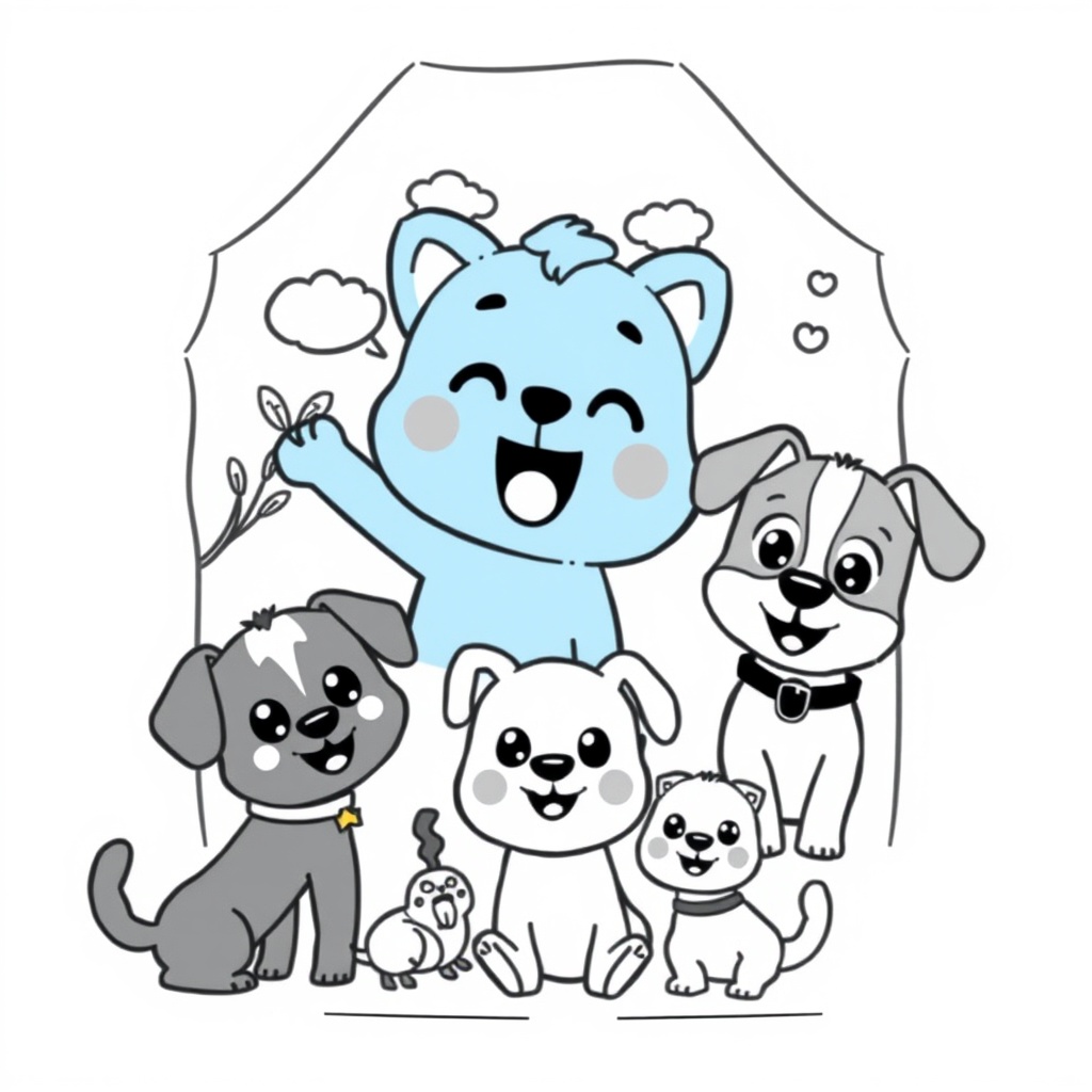 Kolorowanka Bluey