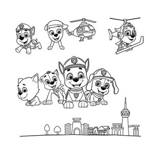Kolorowanka z Psiego Patrolu