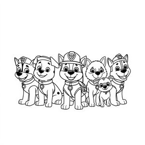 PAW Patrol Coloring Page