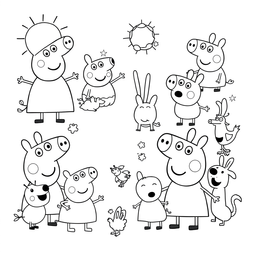 Kolorowanka Peppa Pig