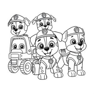 Kolorowanka z Psiego Patrolu