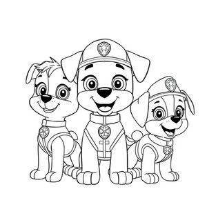 Coloring Book: PAW Patrol in Action