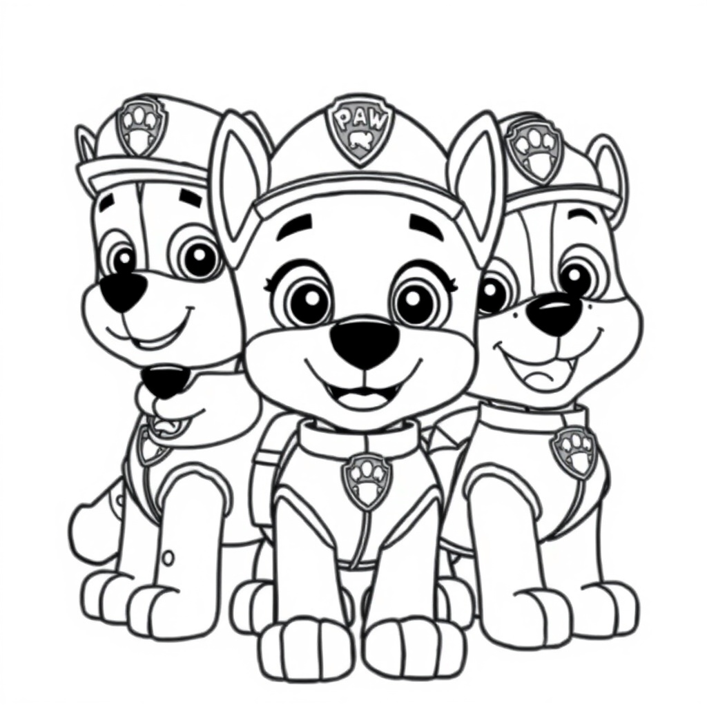 Kolorowanka: Psi Patrol