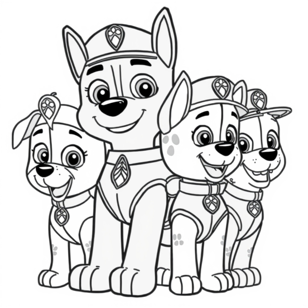 Kolorowanka Psi Patrol