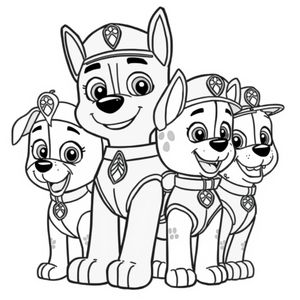 Kolorowanka Psi Patrol