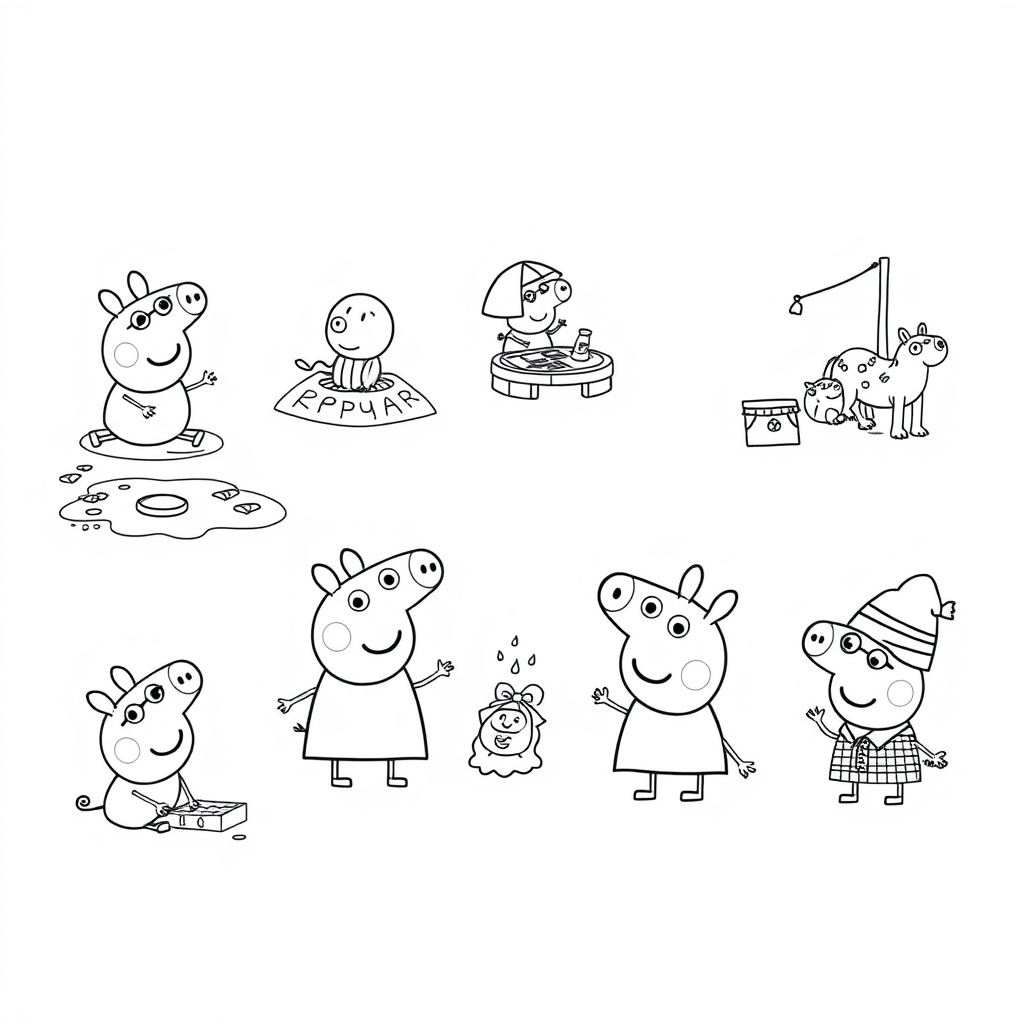 Libro para Colorear Peppa Pig