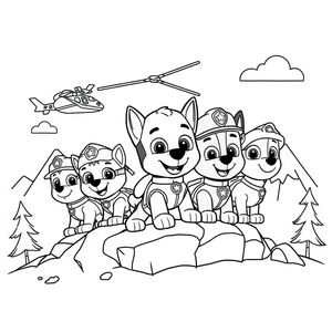 PAW Patrol Coloring Book - Missions in Action
