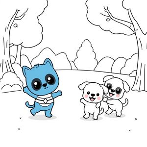 Bluey Adventure Coloring