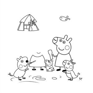 Peppa Pig Coloring Book - Fun Adventures
