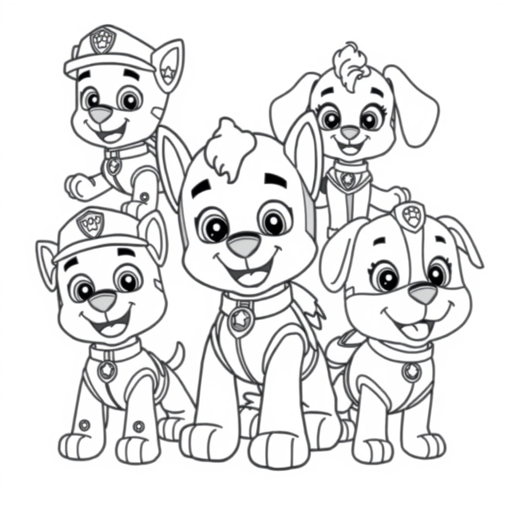 Libro para Colorear de la Patrulla Canina