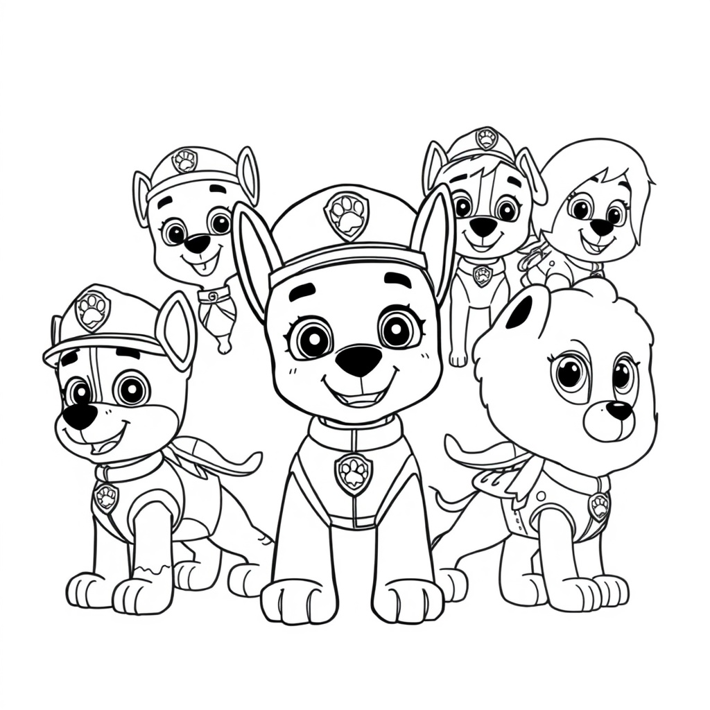 Kolorowanka Psi Patrol