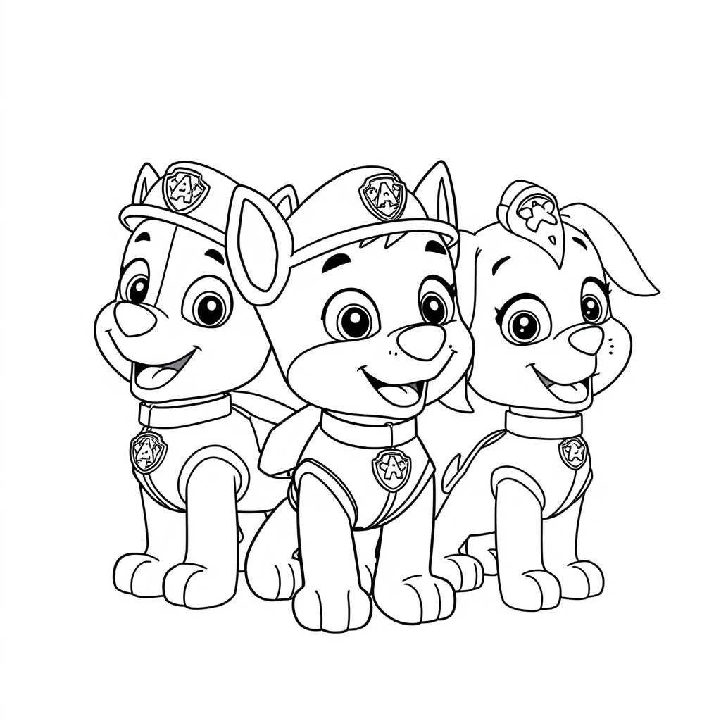 Kolorowanka Psi Patrol