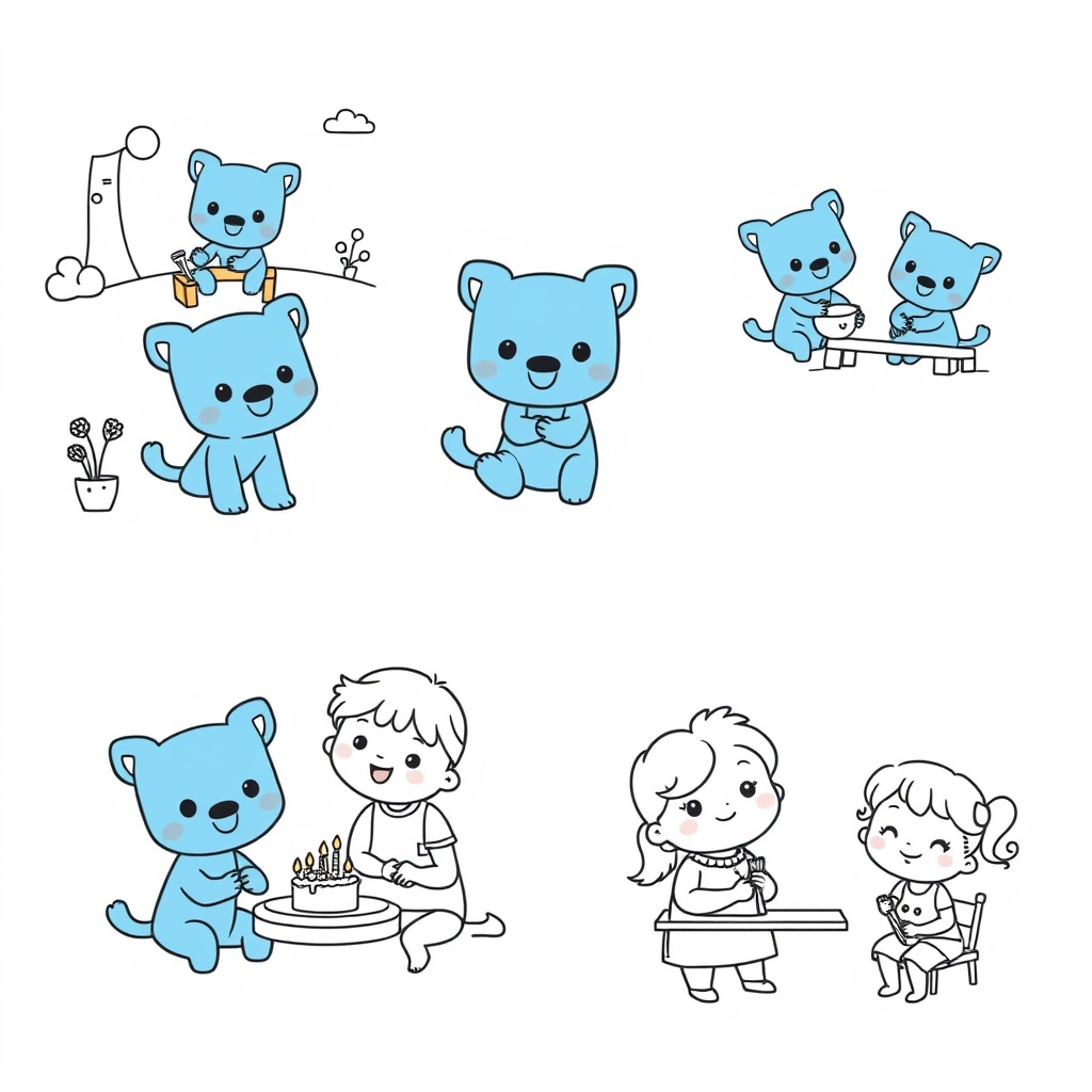 Bluey - Libro para Colorear para Niños