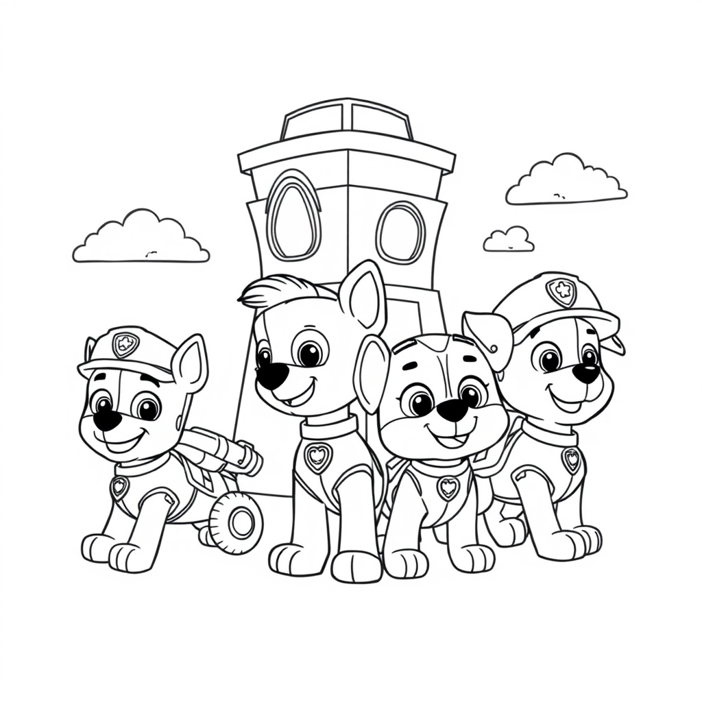Kolorowanka Psi Patrol