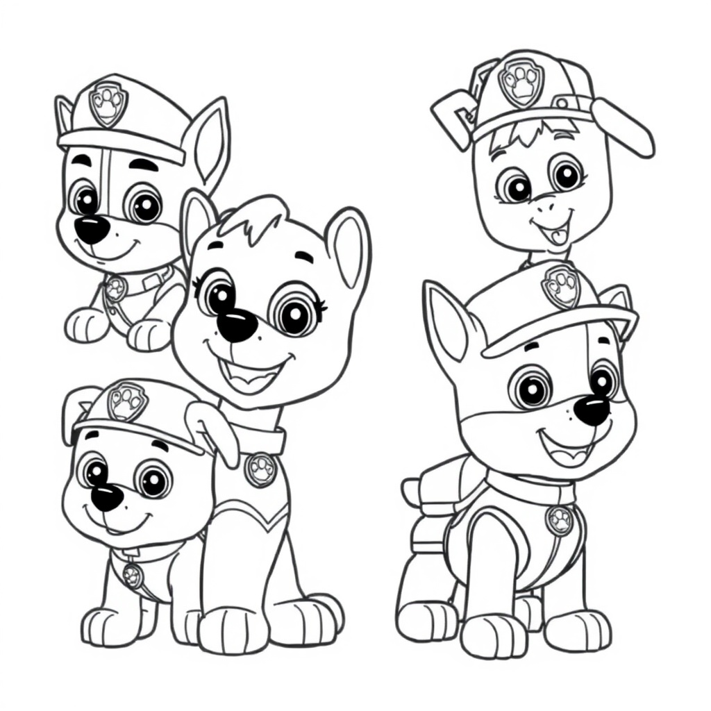 Psi Patrol Kolorowanka