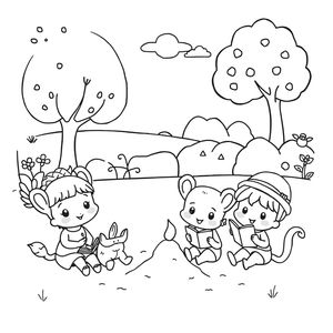 Przygody Bluey Kolorowanka