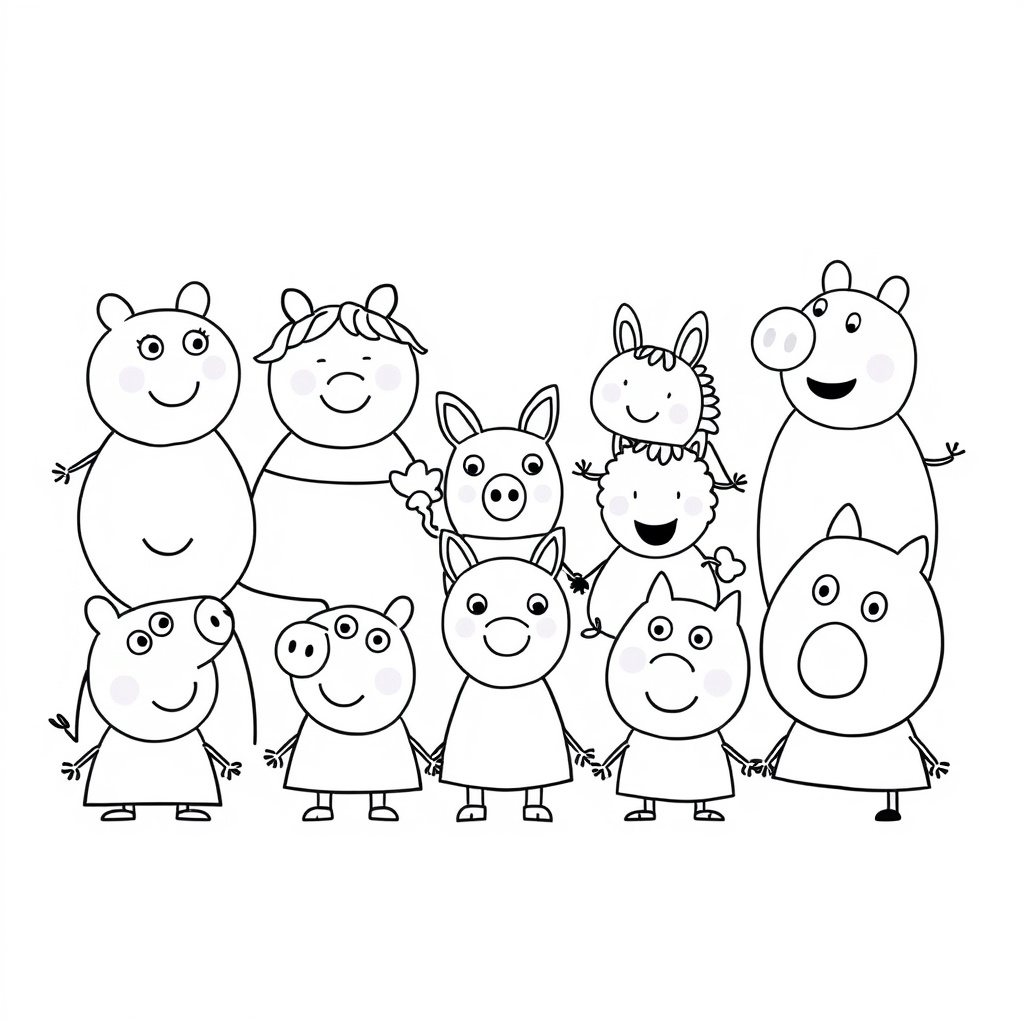 Kolorowanka Peppa Pig