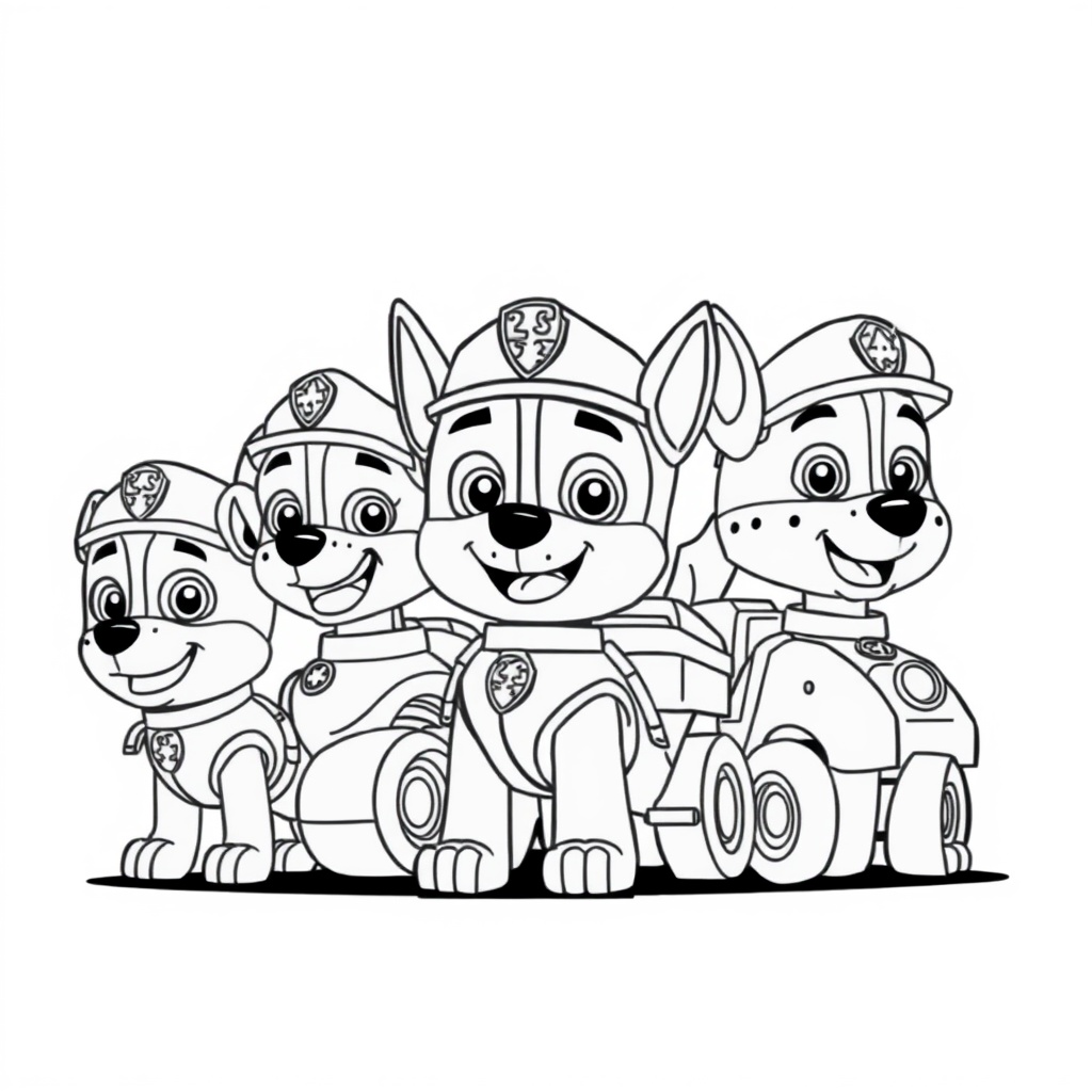 Kolorowanka Psi Patrol