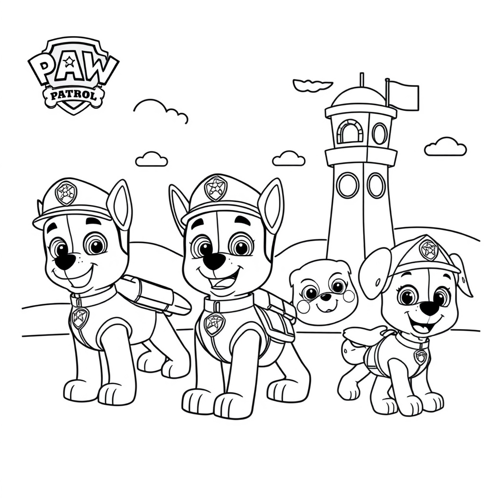 Kolorowanka Psi Patrol