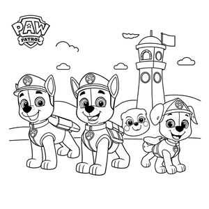 Kolorowanka Psi Patrol