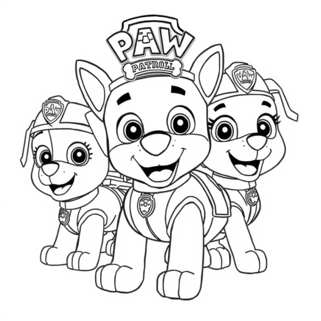 Kolorowanka Psi Patrol