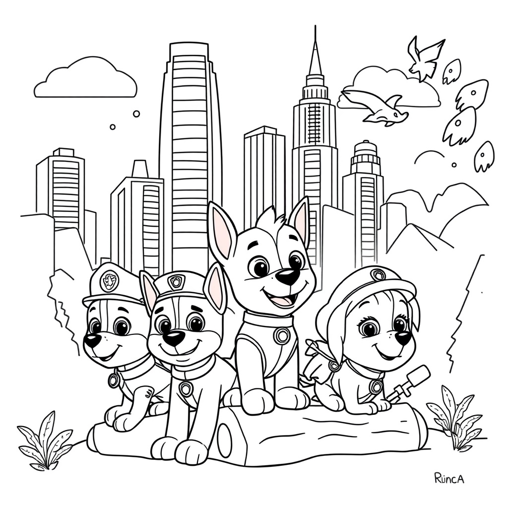 Libro para Colorear: Patrulla Canina
